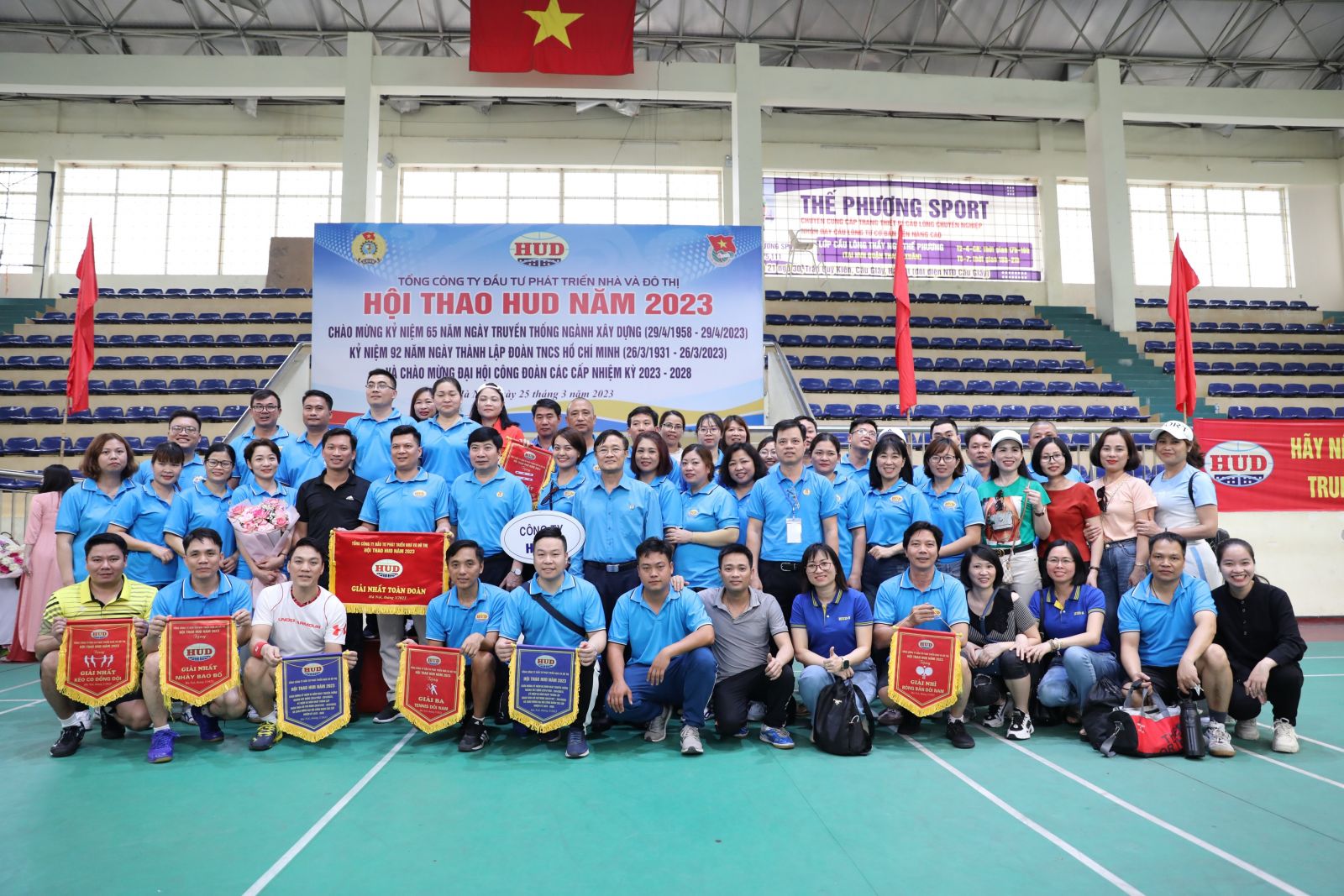 HUDS xuất sắc đoạt giải nhất toàn đoàn tại Hội thao do Tổng công ty HUD tổ chức năm 2023