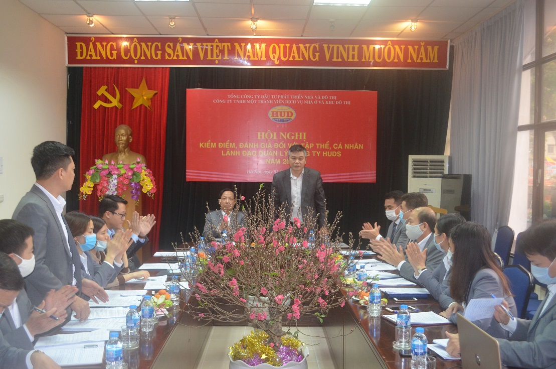 Hội nghị kiểm điểm, đánh giá đối với tập thể, cá nhân lãnh đạo quản lý Công ty HUDS năm 2020
